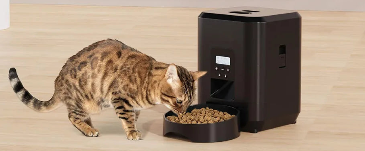 Distributeur Automatique pour Chats – Portions Réglables 50-100 g, Écran LCD Programmable (2)