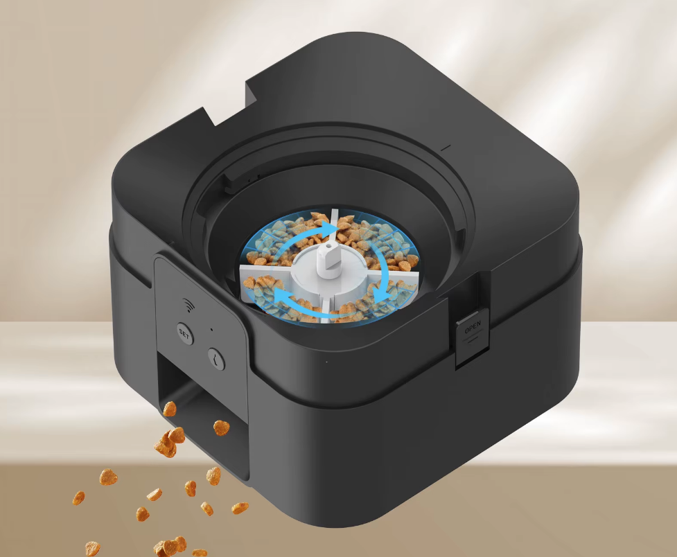 Distributeur Automatique pour Chats – Portions Réglables 50-100 g, Écran LCD Programmable (6)