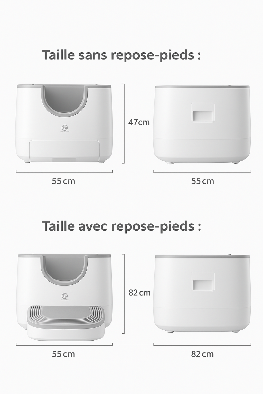 Litiere Automatique Chat Ouverte Dimension Furoomate