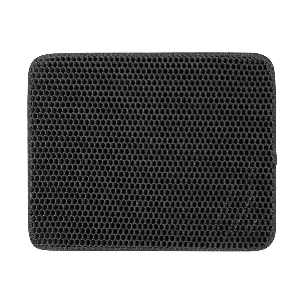 Tapis de Litière pour Chat – Grande Taille, Double Couche Nid d’Abeille, Imperméable et Anti-Dispersion (1)