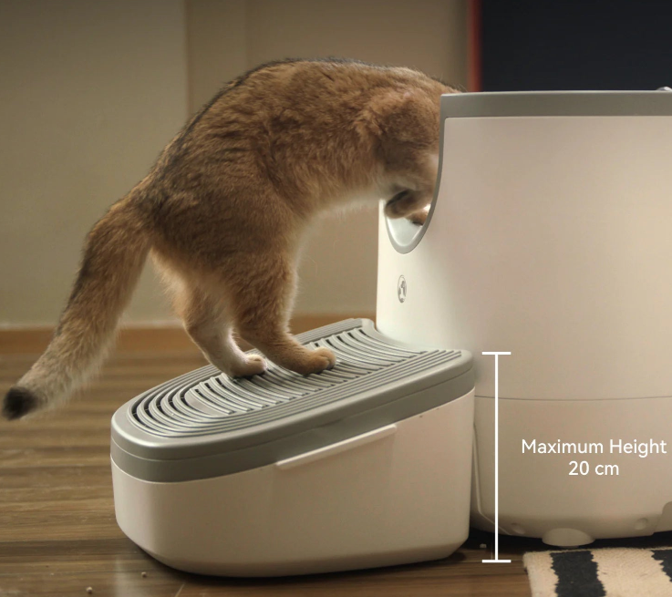 Marche-Pied 3-en-1 pour chat pour Bac à Litière Autonettoyante - FUROOMATE (2)